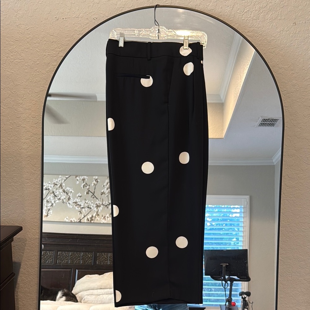 Ann Taylor Black and White wide leg pants